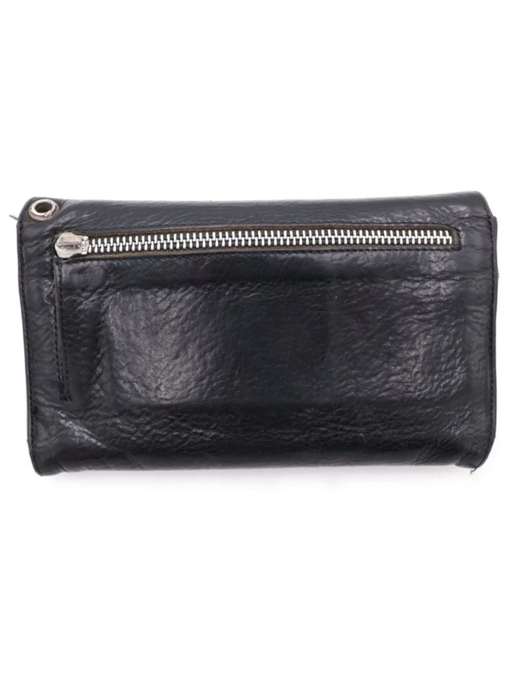 Chrome Hearts Wave Leather Wallet Black